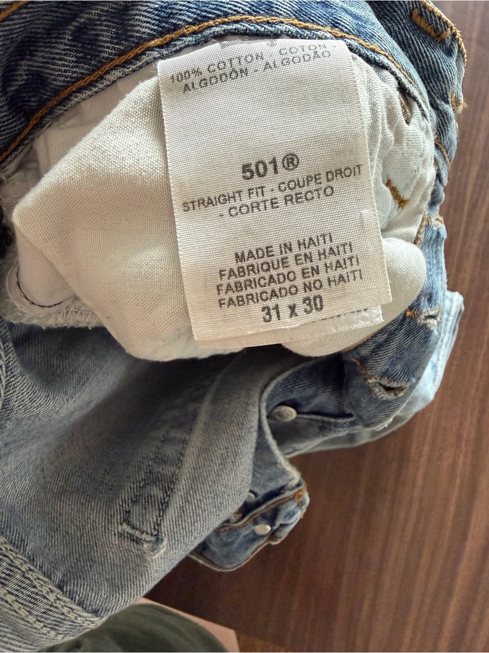 Levi's Men's 501 Straight Distressed Jean - Picture 8 of 8